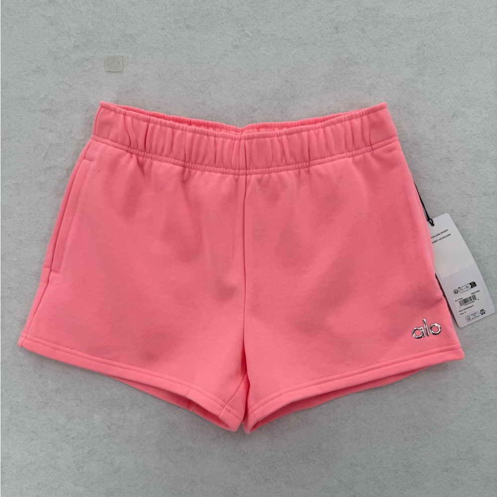 NWT ALO Yoga Accolade Shorts Bubblegum Pink Size Small